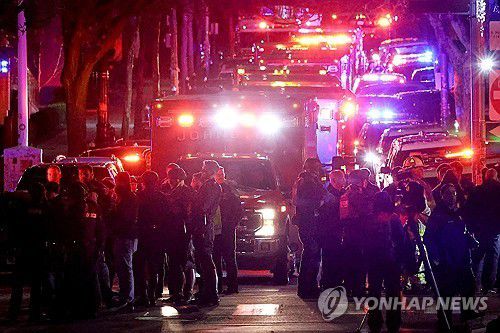 총격 사건 벌어진 브라운대[AP=연합뉴스. 재판매 및 DB 금지]