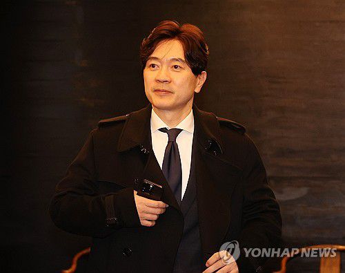 중진의원 모임 참석하는 박성훈 수석대변인[연합뉴스 자료사진]