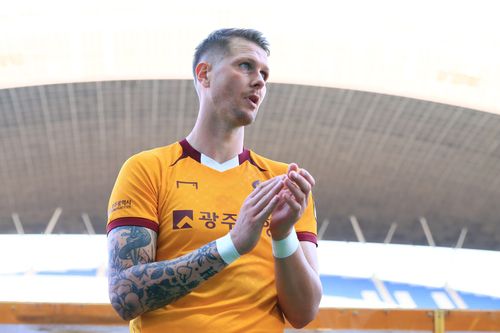 광주FC의 프리든욘슨.[광주FC 제공. 재판매 및 DB 금지]