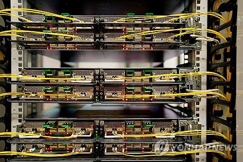미 위스콘신주의 마이크로소프트 데이터센터 서버[로이터 연합뉴스 자료사진]