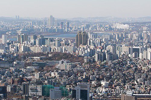 남산에서 바라본 서울 시내 아파트 모습  [연합뉴스 자료사진]