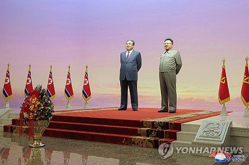 김일성 주석과 김정일 국방위원장의 시신이 안치된 금수산태양궁전평양 조선중앙통신=연합뉴스 자료사진. [국내에서만 사용가능. 재배포 금지. For Use Only in the Republic of Korea. No Redistribution] nkphoto@yna.co.kr
