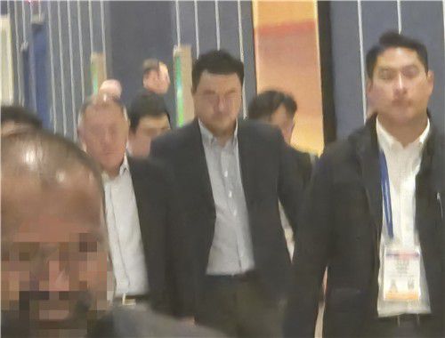 젠슨 황을 만나고 나오는 정의선 회장[촬영 홍규빈]