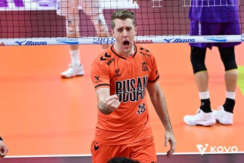 OK저축은행의 아시아 쿼터 선수 트렌트 오데이[한국배구연맹 제공. 재판매 및 DB 금지]