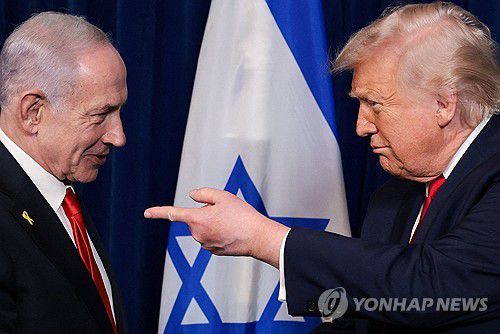 네타냐후와 트럼프[로이터 연합뉴스 자료사진. 재판매 및 DB 금지]