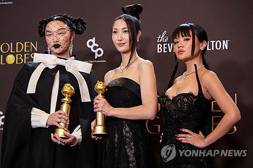 '케이팝 데몬 헌터스' 제83회 골든글로브 시상식 주제가상 수상[로이터=연합뉴스. 재판매 및 DB 금지]