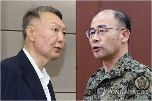 윤석열 전 대통령(왼쪽)과 곽종근 전 육군특수전사령관[사진공동취재단 제공] 2025.9.26 [촬영 김주성] 2024.12.10