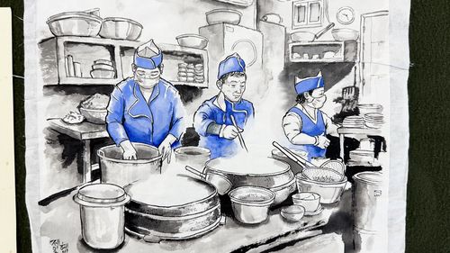 제임스 교수 대표작 '나주 곰탕'(나주=연합뉴스) 이세영 기자 = 제임스 교수 대표 작품 가운데 하나인 '나주 곰탕'. 2026. 1. 18. seva@yna.co.kr