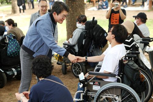 장애인의날 행사에 참석한 정원오 구청장[성동구 제공. 재판매 및 DB 금지]