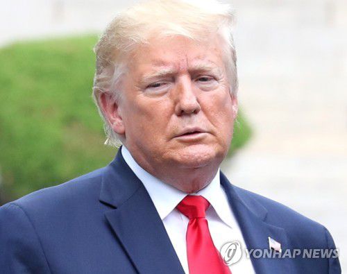 도널드 트럼프 미국 대통령[촬영 배재만] 2019.6.30