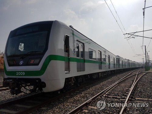 다원시스 전동차[연합뉴스 자료사진]