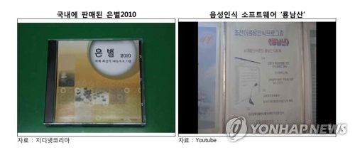 북한의 인공지능 기술 성과물 '은별', '룡남산'[산업은행 제공]