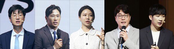 사진 왼쪽부터 닥터스피부과의원 잠실송파점 정성규 원장, 빌라드스킨피부과의원 박영운 원장, 헤브피부과의원 신지연 원장, 휴먼피부과의원 강서점 박수정 원장, 스토리피부과의원 김주하 원장.