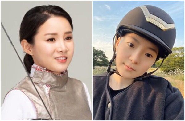 전 펜싱 국가대표 남현희(좌)와 전청조. [사진 출처=남현희 인스타그램, 유튜브 영상 캡처]