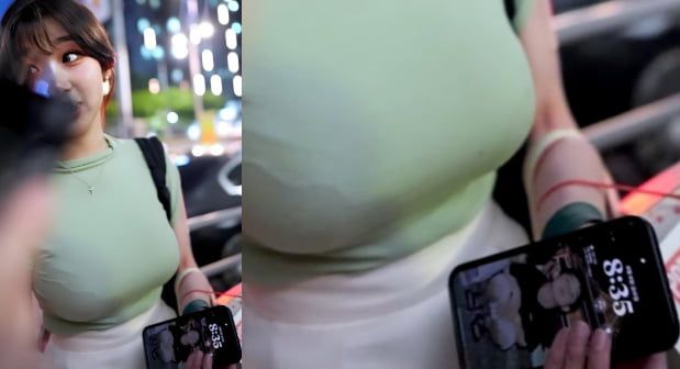 박수종의 사진을 자신의 휴대전화 배경 화면으로 설정해 놓은 이주은. (출처=온라인 커뮤니티) ​​​​​​​