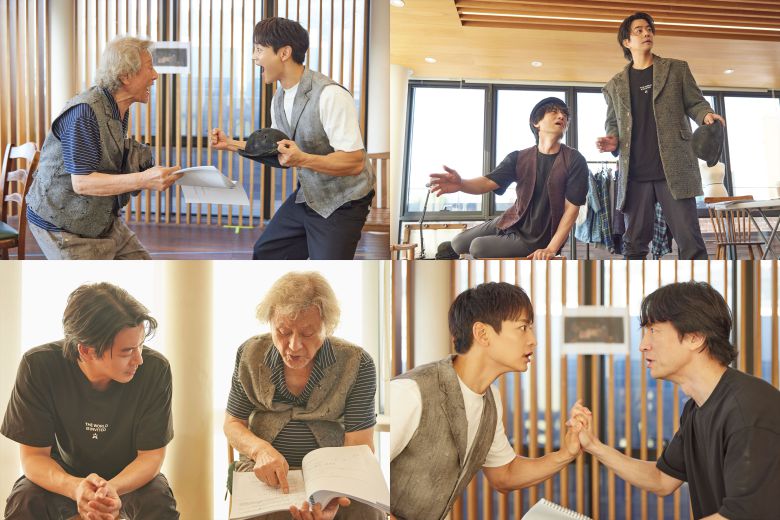 연극 '고도를 기다리며를 기다리며' 연습사진 (제공 파크컴퍼니)