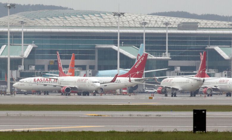 이스타 항공의 비행기들. 연합뉴스