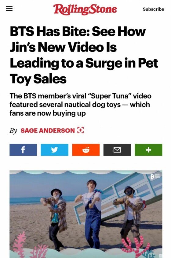 미국 음악잡지 <롤링스톤> 갈무리