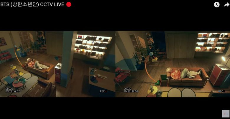 방탄TV ‘BTS CCTV LIVE’ 영상 장면. 방탄TV 갈무리