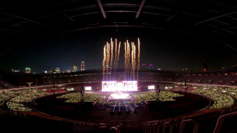 ‘비티에스(BTS) 퍼미션 투 댄스 온 스테이지―서울’ 콘서트 장면. 빅히트뮤직 제공