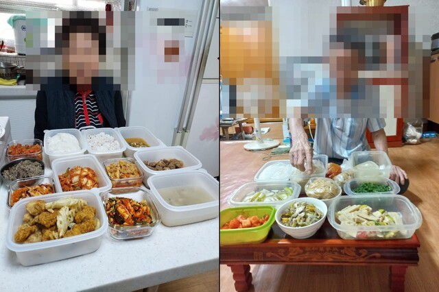 학교급식 잔식을 기부받은 어르신들은 음식의 질과 양에 만족해하고 있다. 아이들이 손대지 않은 깨끗한 음식들이 쓰레기통으로 가지 않고 꼭 필요한 독거노인들에게 전달됐다. 효경의손길 제공