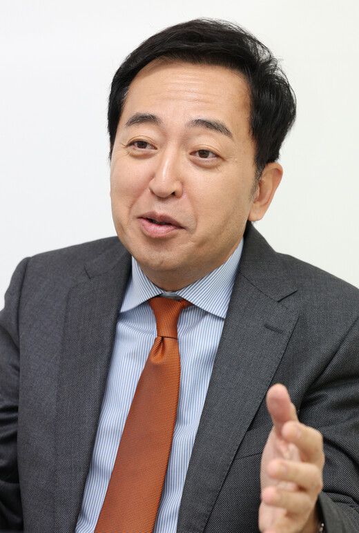 금태섭 개혁신당 최고위원이 21일 오후 서울 여의도 새로운선택 사무실에서 한겨레와 인터뷰하고 있다. 김정효 기자 hyopd@hani.co.kr