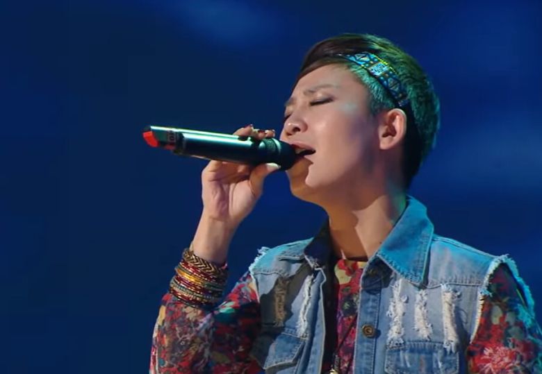 2014년 3월15일 가수 ‘리아’로 활동하던 시절 김재원 당선자. 문화방송 유튜브 갈무리