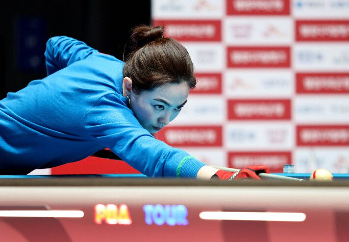 휴온스 선수가 된 차유람. PBA 제공