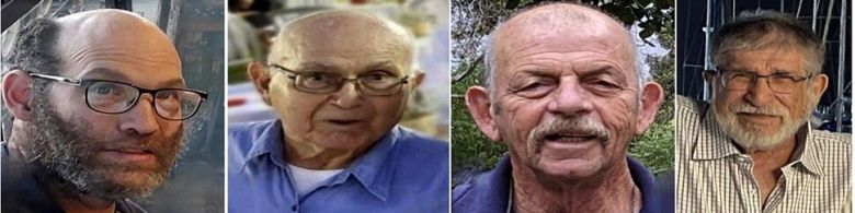 왼쪽부터 나다브 포플웰, 아미람 쿠퍼, 차임 페리, 요암 메츠거의 모습. 인질 및 실종자 가족 포럼 제공 사진. AP 연합뉴스