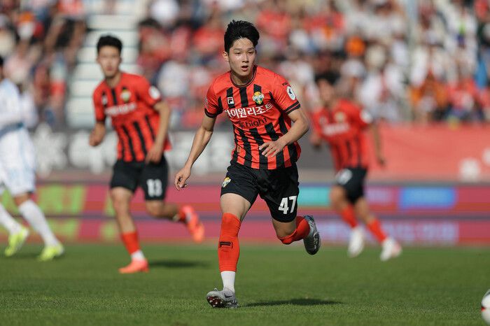 강원FC의 양민혁. 한국프로축구연맹 제공