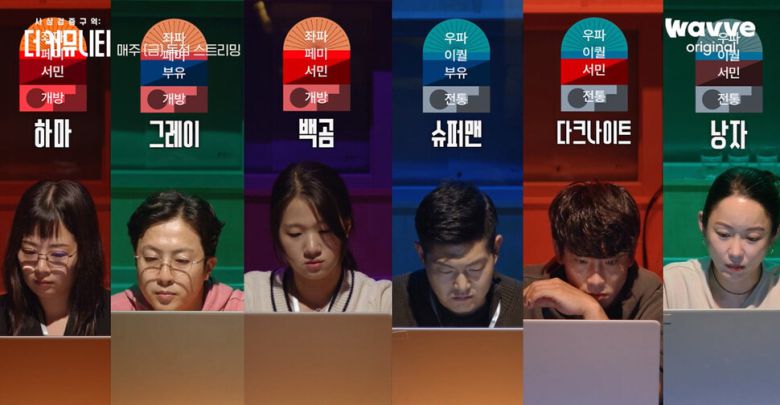 웨이브 서바이벌 예능 ‘사상검증구역: 더 커뮤니티’. 웨이브 제공