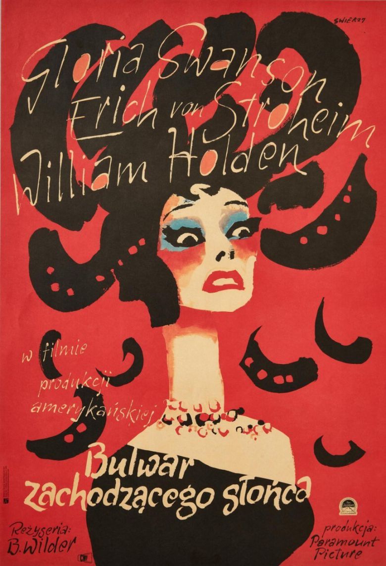 폴란드 디자이너 발데마르 시비에르지의 영화 ‘선셋대로’ 포스터.