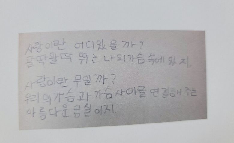 한강 작가가 2024년 12월 노벨상 연설 때 낭독 공개한, 만 8살에 쓴 시의 원문이 이번 신간에 수록돼 있다. 문학과지성사