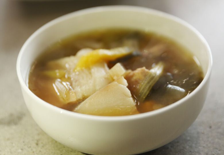 김미령씨가 만든 돼지국밥. 박미향 기자