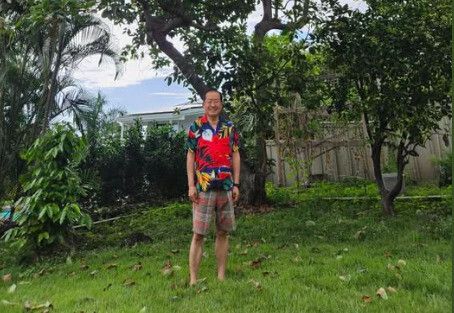 홍준표 대구시장이 5월29일 하와이에서 생활하는 모습을 페이스북에 올렸다. 홍준표 전 시장 페이스북 갈무리