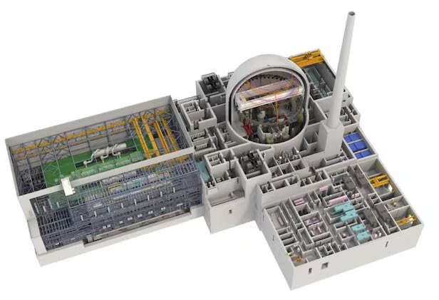 체코에 건설될 에이피알(APR)1000 조감도. 한국수력원자력 제공