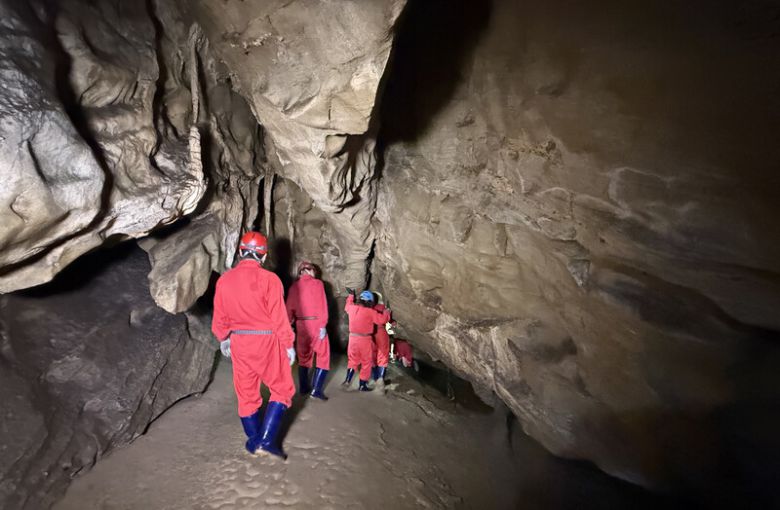 국내 유일 탐험형 생태 동굴인 평창 백룡동굴은 해설사가 동행해 동굴 투어를 하는 여행지다. 박미향 기자