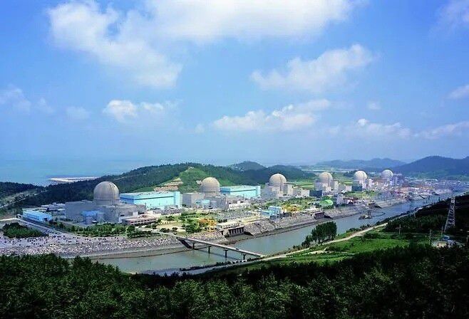 전남 영광군에 있는 한빛원자력발전소 전경. 누리집 갈무리