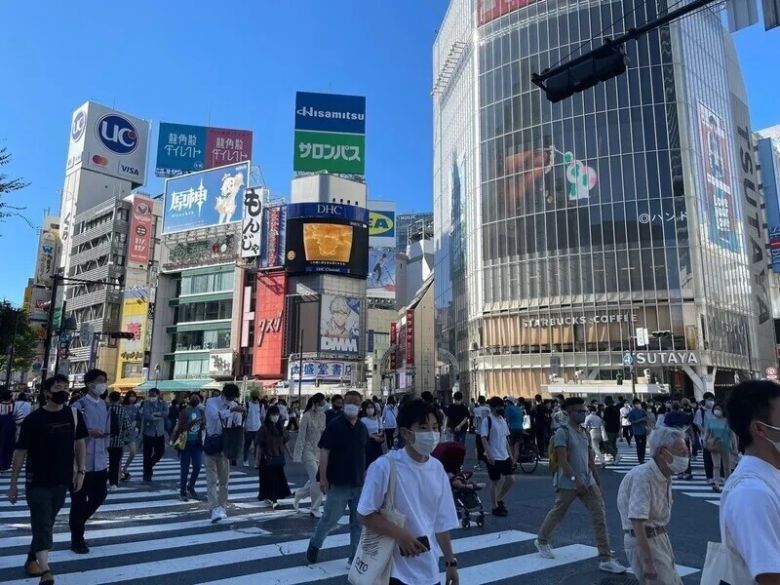 일본 도쿄 시부야의 모습. 한겨레 자료사진