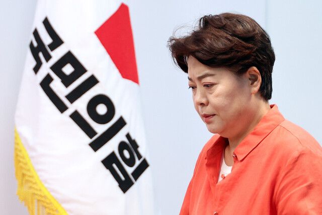 국민의힘 윤희숙 혁신위원장이 16일 나경원·윤상현·장동혁·송언석 의원에게 스스로 거취를 밝힐 것을 요구했다. 연합뉴스