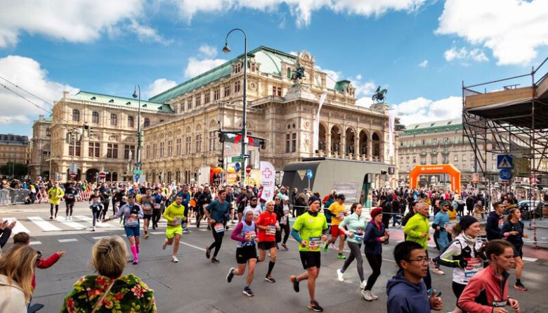 지난 4월에 열린 ‘비엔나 시티 마라톤’(Vienna City Marathon). 대회 누리집 화면 갈무리