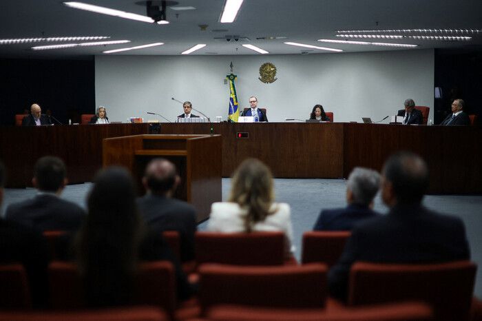 브라질 브라질리아에 있는 연방대법원. 이번 재판으로 미국 제재까지 받은 알레산드르 지모라이스 대법관이 지난 9일 최종단계 심리를 주재하고 있다. 로이터 연합뉴스