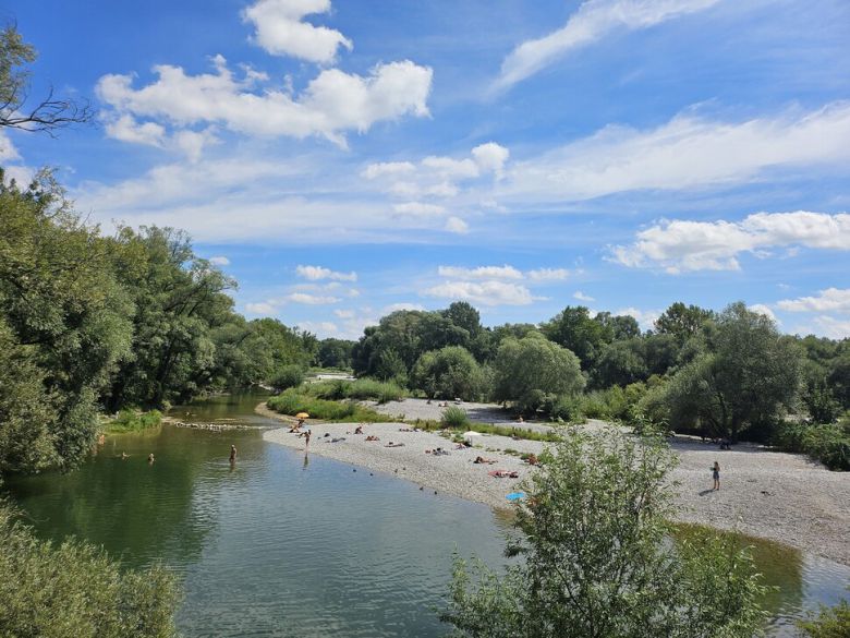 재자연화된 독일 뮌헨 이자르강의 2025년 모습. 정지민 제공