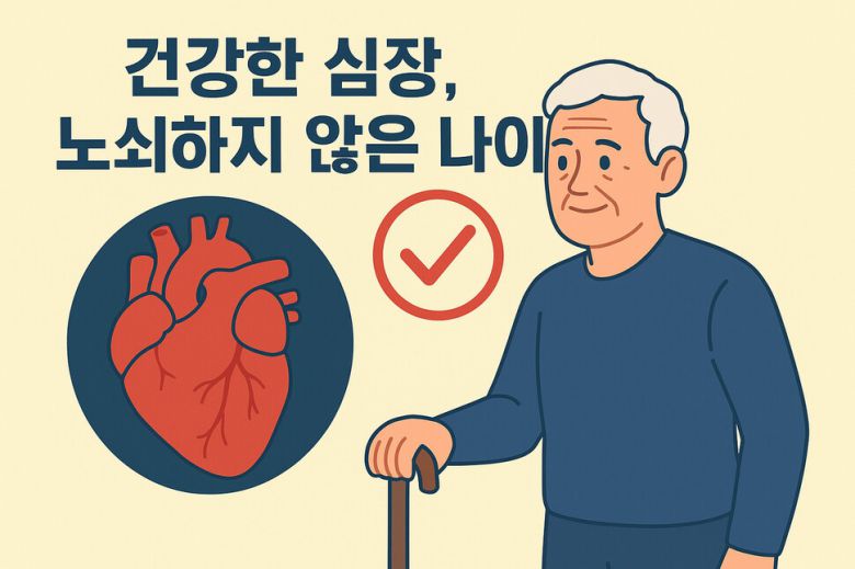 최근 발표된 논문 ‘미국 성인의 심혈관 건강과 허약함 간의 연관성’에서는 심장과 노쇠 사이에 역의 상관관계가 있음을 증명했다. 챗GPT 그림