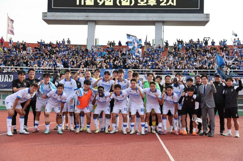 K리그1 승격을 노리는 K리그2 인천 유나이티드. 한국프로축구연맹 제공