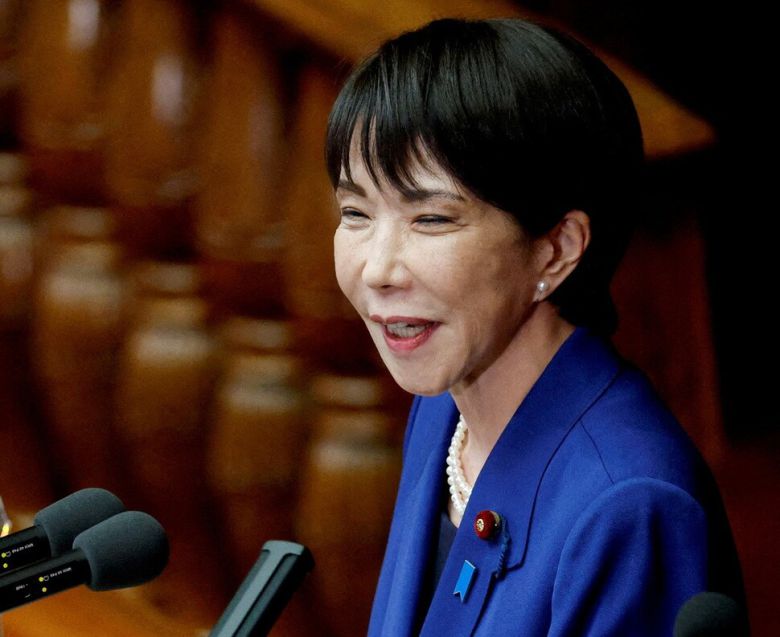 지난달 24일 일본 도쿄에서 다카이치 사나에 총리가 국회에서 첫 정책 연설을 하고 있다. 로이터 연합뉴스