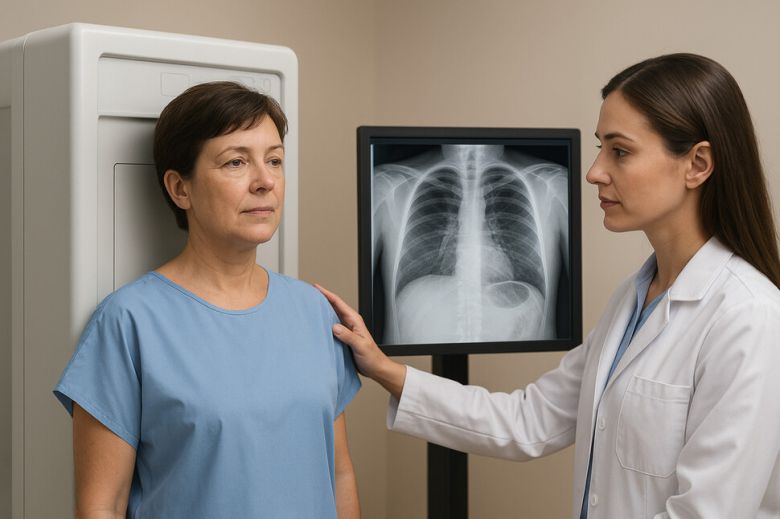 암을 조기에 발견하면 생존율이 크게 높아진다. 이에 따라 각국에서는 암 조기진단율을 높이기 위해 노력해오고 있다. 챗지피티 그림