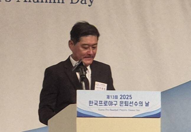 5대 한국프로야구은퇴선수협회 회장에 취임한 이종범 전 코치. 연합뉴스