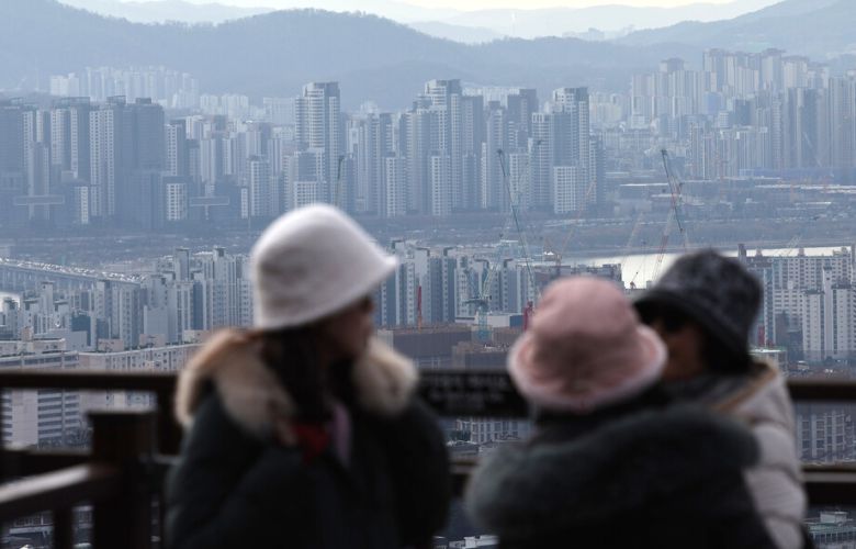9일 남산에서 바라본 서울 강남 지역 아파트 단지 모습. 연합뉴스