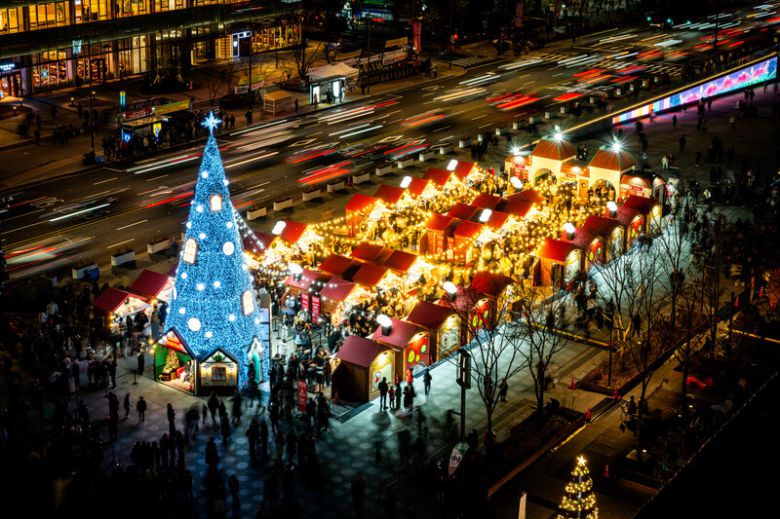 산타 마을로 변신한 ‘광화문 마켓’. 서울관광재단 제공